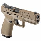 Echelon 4.5F, Semi-automatic, Striker Fired, Polymer Framed Pistol, Full Size, 9MM, 4.5" Barrel, Cerakote Finish, Flat Dark Earth, Optics Ready Slide, Front Tritium Night Sight, Tactical U-Dot Rear, 15 Rounds, 2 Magazines EC9459F-U-15