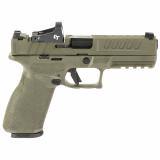 Echelon, Semi-automatic, Striker Fired, Full Size, 9MM, 4.5" Barrel, Melonite Finish, Olive Drab Green, Crimson Trace CT-1500, Optics Ready Slide, Front Tritium Night Sight, Tactical Rack U-Dot Rear, 15 Rounds, 5 Magazines, Includes Range Bag EC9459G-U-1