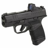 Hellcat, OSP, Striker Fired, Semi-automatic, Polymer Frame Pistol, Sub-Compact, 9MM, 3" Hammer Forged Barrel, Melonite Finish, Black, Viridian RFX-11 Green Dot Sight, Textured Grip, Tritium Front Sight, Tactical Rack Rear Sight, Optics Ready, 5 Magazines