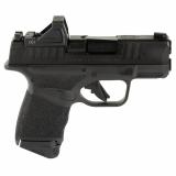 Hellcat, OSP, Striker Fired, Semi-automatic, Polymer Frame Pistol, Sub-Compact, 9MM, 3" Hammer Forged Barrel, Melonite Finish, Black, Viridian RFX-11 Green Dot Sight, Textured Grip, Tritium Front Sight, Tactical Rack Rear Sight, Optics Ready, 10 Rounds,