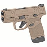 Hellcat, Semi-automatic, Striker Fired, Micro Compact, 9MM, 3" Barrel, Polymer Frame, Flat Dark Earth Finish, Tritium/Luminescent Front Sight, Tactical Rack U-Notch Rear Sight, 2 Magazines, 1-13Rd, 1-11Rd HC9319F