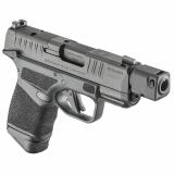 Hellcat, RDP, Striker Fired, Semi-automatic, Polymer Frame Pistol, Micro-Compact, 9MM, 3.8" Hammer Forged Barrel, Melonite Finish, Black, Textured Grips, Front Tritium Night Sight, Manual Safety, Tactical Rack U-Notch Rear Sight, Optics Ready, Compensato