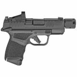 Hellcat RDP, Semi-automatic, Striker Fired, Micro Compact, 9MM, 3.8" Barrel with Compensator, Ambi Thumb Safety, Black Melonite Finish, Shield SMSc Reflex Sight, Front Tritium Night Sight, Tactical Rack U-Notch Rear Sight, 1-13Rd Magazine, 1-11Rd Magazin