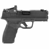Hellcat Pro, Striker Fired, Semi-automatic, Polymer Frame Pistol, 9MM, 3.7" Hammer Forged Barrel, Melonite Finish, Black Polymer Frame, Crimson Trace CT-1500 Red Dot Sight, Textured Grip, Tritium Front Sight, Tactical Rack Rear Sight, 5 Magazines, (2)-17