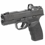 Hellcat Pro, Striker Fired, Semi-automatic, Polymer Frame Pistol, 9MM, 3.7" Hammer Forged Barrel, Melonite Finish, Black Polymer Frame, Crimson Trace CT-1500 Red Dot Sight, Textured Grip, Tritium Front Sight, Tactical Rack Rear Sight, 5 Magazines, (2)-17