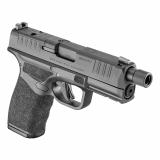 Hellcat Pro OSP, Striker Fired, Semi-automatic, Polymer Frame Pistol, 9MM, 4.4" Hammer Forged Barrel, Threaded 1/2x28, Optics Ready Slide, Cerakote Finish, Black, Textured Grip, Tritium Front Sight, Tactical Rack U-Notch Rear Sight, 2 Magazines, (1)-17 R