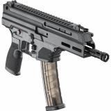 Kuna, Semi-automatic Pistol, 9MM, 6" Threaded Barrel, 1/2x28 Thread Pitch, Roller Delayed, MLOK Handguard, Picatinny Receiver End Plate, Anodized Finish, Black, 30 Rounds, 2 Magazines, Includes Front and Rear Flip Up Sights KN9069B