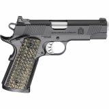Tactical Response Pistol, Classic, Semi-automatic, 1911, Metal Frame Pistol, Commander Size, 45 ACP, 4.25" Match Grade Barrel, Cerakote Finish, Black, VZ Grips Hydra G10 Grips, Tactical Rack 3-Dot Tritium Night Sights, 8 Rounds, 3 Rounds PC9124
