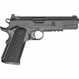 Tactical Response Pistol, Semi-automatic, 1911, Metal Frame Pistol, Full Size, 45 ACP, 5" Match Grade Barrel, Cerakote Finish, Black, VZ Grips Hydra G10 Grips, Tactical Rack 3-Dot Tritium Night Sights, 8 Rounds, 3 Rounds PC9125LR