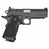 1911 DS Prodigy AOS, Semi-automatic, Metal Frame Pistol, Compact, 9MM, 4.25" Forged Stainless Steel Bull Barrel, Cerakote Finish, Black, Polymer Grips, Fiber Optic Front and Black Serrated Rear Sights, Optics Ready, Ambidextrous Safety, 10 Rounds, 2 Maga