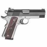 Ronin EMP, 1911, Semi-automatic, Metal Frame Pistol, Compact, 9MM, 4" Barrel, Blued Slide, Stainless Frame, Wood Grips, Fiber Optic Front Sight, 10 Rounds, One Magazine PX9124L