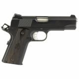 Garrison, 1911, Single Action Only, Semi-automatic, Metal Frame Pistol, Commander Size, 45 ACP, 4.25" Match Grade Barrel, Steel, Blued Finish, Black, Thinline Wood Grips, Low Profile Combat 3 Dot Sights, Grip Safety, 7 Rounds, 1 Magazine PX9418