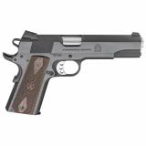 Garrison, 1911, Single Action Only, Semi-automatic, Metal Frame Pistol, Full Size| 45 ACP, 5" Match Grade Barrel, Steel, Blued Finish, Black, Thinline Wood Grips, Low Profile Combat 3 Dot Sights, Grip Safety, 7 Rounds, 1 Magazine PX9420