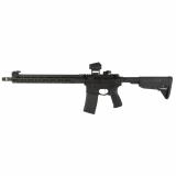 SAINT Victor, Semi-automatic, AR, 223 Remington/556NATO, 16" Barrel, 1:8 Twist, Mid-Length Gas System, Black, Anodized Finish, BCM Trigger Guard & Mod 0 Stock, 15" M-LOK Free Float Handguard, Flip Up Front and Rear Low Profile Springfield Sights, 30 Roun