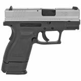 XD Sub-Compact .40 Smith & Wesson 3 Inch Barrel Ultra Safety Assurance Trigger System Satin Stainless Steel Slide Black Polymer Frame 9 Round