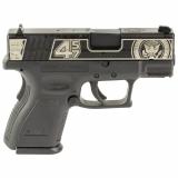 XD, Semi-automatic, Striker Fired, Sub-Compact, 9MM Pistol, 3" Barrel, Polymer Frame, Trump Engraved Slide With Black Frame, Fixed Sights, 1-16 Round Mag, 1-13 Round Mag With Grip Extension XDD9801HC2TRUMPSCT