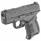 XDS-Mod.2, OSP (Optical Sight Pistol), Semi-automatic, Striker Fired, Sub-Compact, 9MM, 3.3" Barrel, Black Color, Polymer Frame, Optics Ready, 3 Dot Sights, 9Rd, 2 Magazines, 1-7Rd, 1-9Rd XDSG9339BOSP