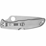 Endura4, 3.75" Folding Knife, Clip Point, Combo Edge, VG10/Satin, Stainless, Circle Thumb Hole/Pocket Clip C10PS