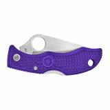 Ladybug 3, 1.94" Folding Knife, Clip Point, Plain Edge, VG-10 Purple FRN, Circle Thumb Hole LPRP3