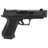 MR920P, 9mm, Black Frame, ELITE Slide Optic Black, Spiral Compensated Barrel Black, SS Rod, Grn Trit 1D