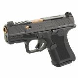 CR920, 9mm, Black Frame, Elite Slide Optic Black, Spiral Unthreaded Barrel Bronze, SS Rod, Grn Trit