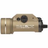 TLR-1 HL, High Lumen Rail Mounted Tactical Light, Flat Dark Earth, C4 LED 800 Lumens With Strobe, 2x CR123 Batteries 69266