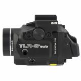 Streamlight TLR-8 Sub, White LED with Red Laser, Fits Sig P365/XL, 500 Lumens, Anodized Finish, Black, Includes (1) CR123a Battery, Low and High Switches 69417