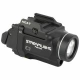 Streamlight TLR-8 Sub, White LED with Red Laser, Fits Springfield Hellcat, 500 Lumens, Anodized Finish, Black, Includes (1) CR123a Battery, Low and High Switches 69419