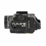 Streamlight TLR-8 G Sub, White LED with Green Laser, For 1913 Short Models, 500 Lumens, Anodized Finish, Black, Includes (1) CR123a Battery, Low and High Switches 69438