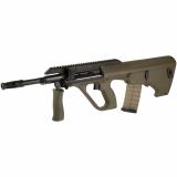 AUG A3 M2, Semi-automatic Rifle, 556NATO/223 Remington, 16" Barrel, Synthetic Stock, Extended Rail, Ambidextrous QD, Foldable Charging Handle, Matte Finish, Green, 30 Rounds AUGM2GRNEXT