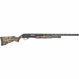 Stevens 320 Field Waterfowl Compact 12 Gauge 3 Inch Chamber 26 Inch Barrel Matte Blue Finish Green Fiber Optic Front Sight Synthetic Stock Mossy Oak Shadow Grass Blades Camouflage Finish 5 Round