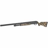 Stevens 320 Field Waterfowl Compact 12 Gauge 3 Inch Chamber 26 Inch Barrel Matte Blue Finish Green Fiber Optic Front Sight Synthetic Stock Mossy Oak Shadow Grass Blades Camouflage Finish 5 Round