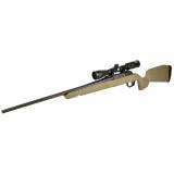 Axis II XP, Bolt Action Rifle, 243 Winchester, 22"Sporter Contour Barrel, Matte Finish, Black, Flat Dark Earth Polymer Stock, 1 Magazine, 4 Rounds, Includes 3-9x40 Scope 32162