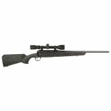 Axis XP Compact, Bolt Action, 6.5 Creedmoor, 20", Black Color, Black Polymer Stock, Right Hand, Weaver 3-9x40 Scope, 4Rd, Detachable Box Magazine 57474
