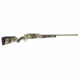 Impulse Big Game, Straight Pull, Bolt Action Rifle, 7MM PRC, 22" Fluted Barrel, Threaded 5/8X24, Cerakote Finish, Hazel Green, Savage Woodland Camo AccuStock, Right Hand, AccuTrigger, Detachable Box Magazine, 20 MOA Rail, 4 Rounds, 1 Magazine 58028