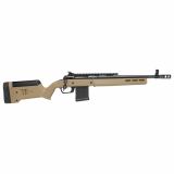 110 Magpul Scout, Bolt Action Rifle, 6.5 Creedmoor, 16.5" Barrel, Muzzle Brake, Matte Finish, Black, Flat Dark Earth Magpul Hunter Stock, Picatinny Rail with Rear Peep Sight, Adjustable Front Sight, Savage AccuTrigger, 10 Rounds, 1 AICS Magazine 58188