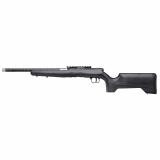 B Series Timberlite, Bolt Action Rifle, 17 HMR, 18" Carbon Fiber Wrapped Barrel, Threaded 1/2x28, Matte, Black, Carbon Wood Laminate Gray Stock, Savage AccuTrigger, 0 MOA Picatinny Rail, 10 Rounds, 1 Magazine 70819