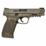 M&P 2.0, Semi-automatic, Striker Fired, Full Size, 45 ACP, 4.6" Barrel, Polymer Frame, Flat Dark Earth Finish, 10Rd, 2 Mags, TRUGLO TFX Tritium/Fiber-Optic Day/Night Sights 11769