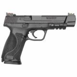 M&P 2.0, Performance Center Pro Series, Semi-automatic, Striker Fired, Full Size, 9MM, 5" Barrel, Polymer Frame, Black Armornite Finish, 17Rd, 2 Mags, Weighs 30oz, No Thumb Safety, Fiber Optic Sights, Cleaning Kit Included 11820