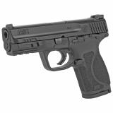 M&P 2.0, Striker Fired, Compact Frame, 9MM, 4" Barrel, Polymer Frame, Black Finish, 10Rd, 2 Magazines, Fixed Sights, Thumb Safety 12465