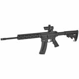 M&P15-22, Semi-automatic, AR, 22LR, 16.5" Threaded Barrel, Black Finish, 25Rd, 10" M&P Slim Handguard with Magpul M-LOK, MP100 4MOA Red/Green Dot Optic Included 12722