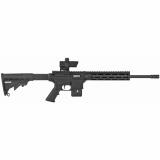 M&P15-22, Semi-automatic, AR, 22LR, 16.5" Threaded Barrel, Black Finish, 10Rd, 10" M&P Slim Handguard with Magpul M-LOK, MP100 4MOA Red/Green Dot Optic Included 12723