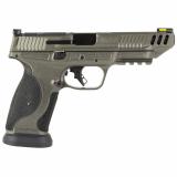 M&P 2.0 Competitor |9MM, 5" Barrel, Cerakote Finish, Tungsten Gray Stainless Steel Frame + Slide, Armornite Finish Barrel, Optics Ready, Non-Manual Safety, Fiber Optic Front Sight, 10 Round Magazines