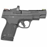 Shield Plus, Performance Center, Includes Crimson Trace Red Dot, Striker Fired, Micro Compact, 9MM, 4" Ported Barrel, Optics Ready, Polymer Frame, No Thumb Safety, Fiber Optic Sights, Flat Face Trigger, 2 Mags, 1-10Rd 1-13Rd, Black 13253