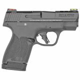 Shield Plus, Performance Center| Striker Fired, Micro Compact, 9MM, 3.1" Ported Barrel, Polymer Frame, Thumb Safety, Fiber Optic, Flat Face Trigger, 2 Mags, 1-10Rd 1-13Rd, Black 13254