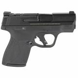 M&P9 Shield Plus OR, Striker Fired, Semi-automatic, Polymer Frame Pistol, Micro Compact, 9MM, 3.1" Barrel, Armornite Finish, Black, Tritium Night Sights, Optics Ready, Thumb Safety, 10 Rounds, 2 Magazines 13559