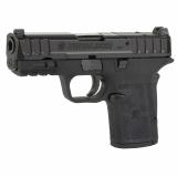 Equalizer, Single Action Internal Hammer, Semi-automatic, Polymer Framed Pistol, Micro Compact, 9MM, 3.675" Barrel, Armornite Finish, Black, No Thumb Safety, 3 Dot Sights, 10 Round, 2 Magazines 13733