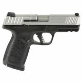 SD9 2.0, Striker Fired, Semi-Automatic, Polymer Frae Pistol, Full Size, 9MM, 4" Barrel, Satin Finish, Silver Slide, Black Frame, White Dot Sights, Flat Face Trigger, 10 Rounds, 1 Magazine 13935