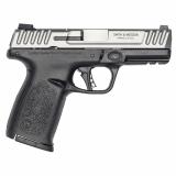 SD40 2.0, Striker Fired, Semi-automatic, Polymer Frame Pistol, Compact, 40 S&W, 4" Barrel, Satin Finish, Black Frame with Silver Slide, 3-Dot Sights, Adjustable Rear Sight, 10 Rounds, 1 Magazine 13937