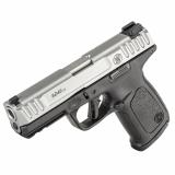 SD40 2.0, Striker Fired, Semi-automatic, Polymer Frame Pistol, Compact, 40 S&W, 4" Barrel, Satin Finish, Black Frame with Silver Slide, 3-Dot Sights, Adjustable Rear Sight, 10 Rounds, 1 Magazine 13937